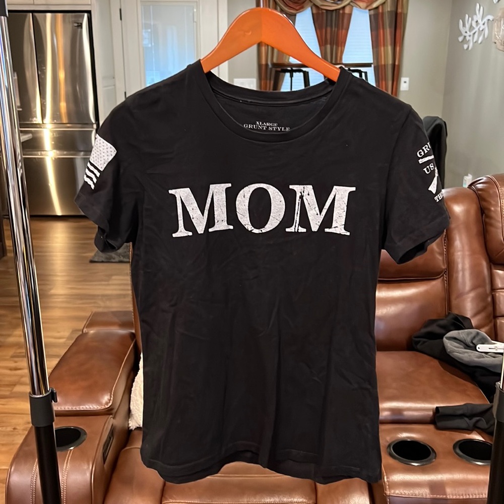 XL black Grunt Style short sleeve MOM t-shirt